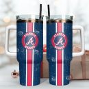 Atlanta Braves Baseball MLB Sport Custom Stanley Quencher 30oz-40oz Stainless Steel Tumbler