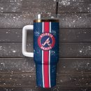 Atlanta Braves Baseball MLB Sport Custom Stanley Quencher 30oz-40oz Stainless Steel Tumbler