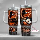 MLB Baltimore Orioles Mickey Mouse Custom Stanley Quencher 30oz-40oz Stainless Steel Tumbler Hot And Cold Tumbler