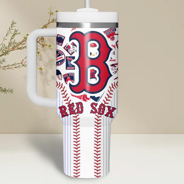 Boston Red Sox MLB Custom Stanley Quencher 30oz-40oz Stainless Steel - Image 3