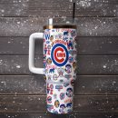 Chicago Cubs MLB Sports Custom Stanley Quencher 30oz-40oz Stainless Steel Tumbler Hot And Cold Tumbler