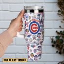 Chicago Cubs MLB Sports Custom Stanley Quencher 30oz-40oz Stainless Steel Tumbler Hot And Cold Tumbler