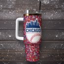 Chicago Cubs MLB Custom Stanley Quencher 30oz-40oz Stainless Steel Tumbler Hot And Cold Tumbler