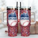 Chicago Cubs MLB Custom Stanley Quencher 30oz-40oz Stainless Steel Tumbler Hot And Cold Tumbler
