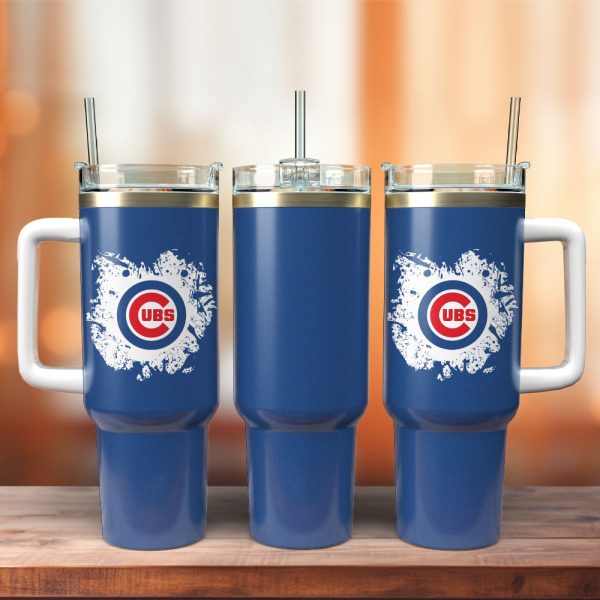 Chicago Cubs MLB Sport Custom Stanley Quencher 30oz-40oz Stainless Steel Tumbler