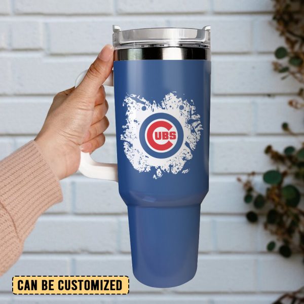 Chicago Cubs MLB Sport Custom Stanley Quencher 30oz-40oz Stainless Steel Tumbler - Image 3