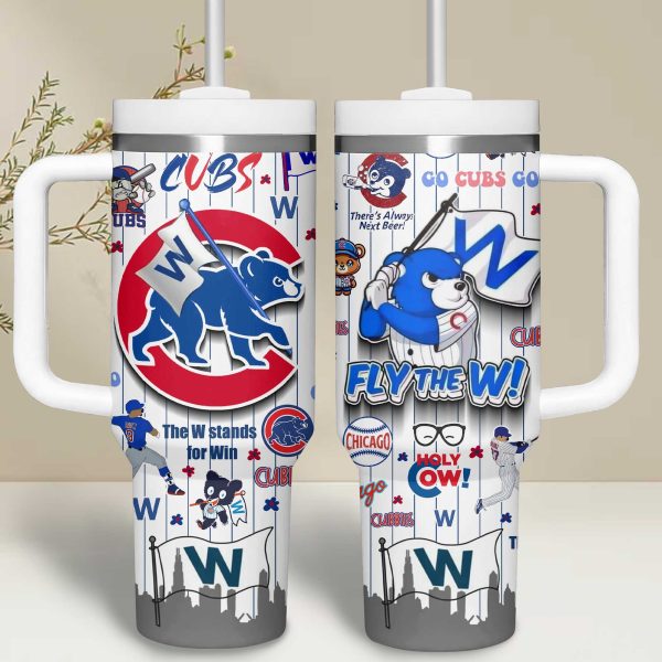 Chicago Cubs MLB Custom Stanley Quencher 30oz-40oz Stainless Steel Tumbler Hot And Cold Tumbler