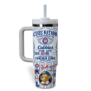 Chicago Cubs Baseball MLB Custom Stanley Quencher 30oz-40oz Stainless Steel Tumbler Hot And Cold Tumbler