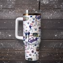 Chicago Cubs Baseball Field MLB Custom Stanley Quencher 30oz-40oz Stainless Steel Tumbler Hot And Cold Tumbler