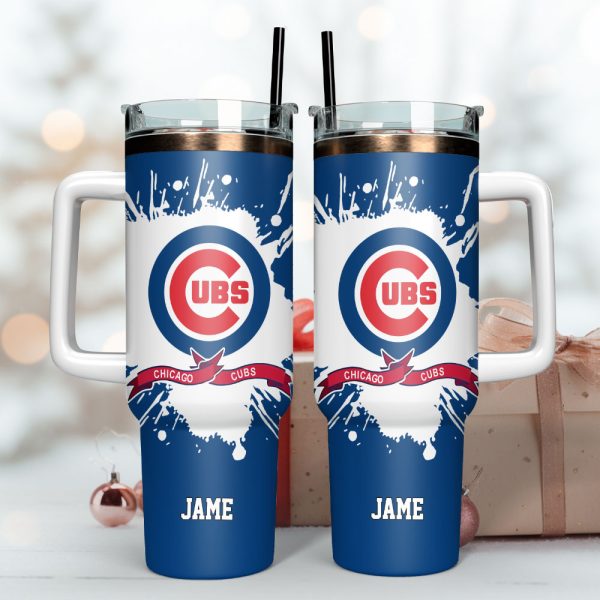 Chicago Cubs Baseball MLB Sport Custom Stanley Quencher 30oz-40oz Stainless Steel Tumbler Hot And Cold Tumbler - Image 3