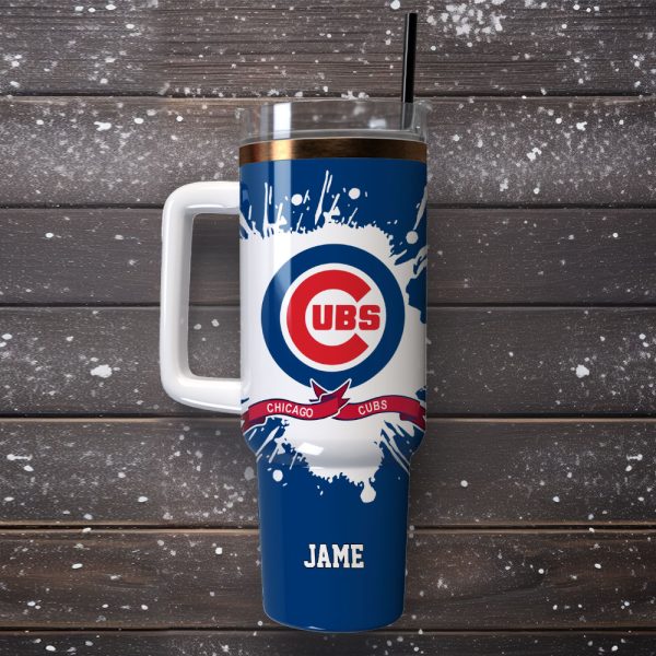 Chicago Cubs Baseball MLB Sport Custom Stanley Quencher 30oz-40oz Stainless Steel Tumbler Hot And Cold Tumbler - Image 4