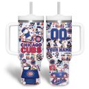 Chicago Cubs MLB Custom Stanley Quencher 30oz-40oz Stainless Steel Tumbler