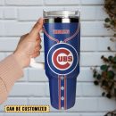 Chicago Cubs Baseball MLB Custom Stanley Quencher 30oz-40oz Stainless Steel Tumbler Hot And Cold Tumbler