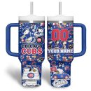 Chicago Cubs MLB Custom Stanley Quencher 30oz-40oz Stainless Steel Tumbler Hot And Cold Tumbler