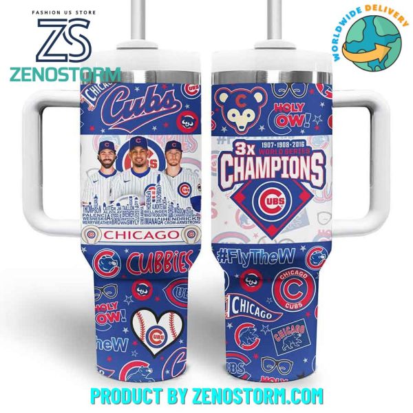 Chicago Cubs MLB Custom Stanley Quencher 30oz-40oz Stainless Steel Tumbler Hot And Cold Tumbler - Image 2