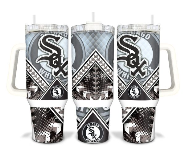 Chicago White Sox MLB Custom Stanley Quencher 30oz-40oz Stainless Steel Tumbler Hot And Cold Tumbler