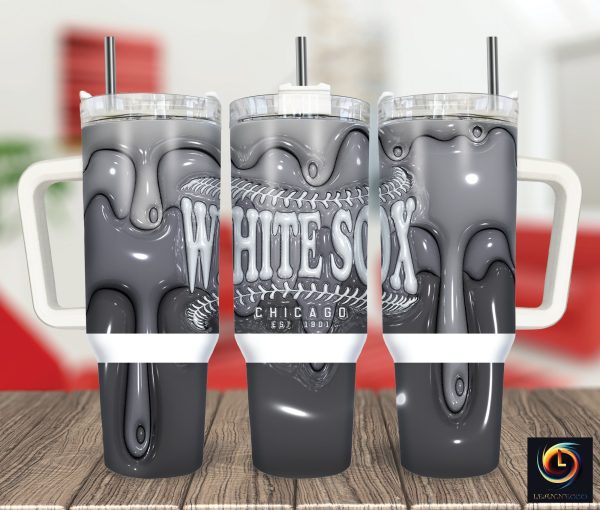 Chicago White Sox MLB Custom Stanley Quencher 30oz-40oz Stainless Steel Tumbler Hot And Cold Tumbler