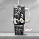 MLB Chicago White Sox Mickey Mouse Custom Stanley Quencher 30oz-40oz Stainless Steel Tumbler Hot And Cold Tumbler