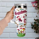 Cleveland Guardians x Peanuts MLB Sports Custom Stanley Quencher 30oz-40oz Stainless Steel Tumbler Hot And Cold Tumbler