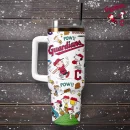 Cleveland Guardians x Peanuts MLB Sports Custom Stanley Quencher 30oz-40oz Stainless Steel Tumbler Hot And Cold Tumbler