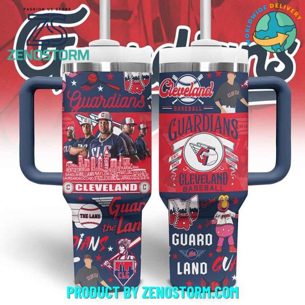 Cleveland Guardians MLB Custom Stanley Quencher 30oz-40oz Stainless Steel Tumbler Hot And Cold Tumbler