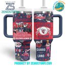 Cleveland Guardians MLB Custom Stanley Quencher 30oz-40oz Stainless Steel Tumbler Hot And Cold Tumbler