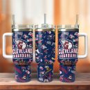 Cleveland Guardians Baseball MLB Sport Custom Stanley Quencher 30oz-40oz Stainless Steel Tumbler Hot And Cold Tumbler