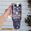 Cleveland Guardians Baseball MLB Sport Custom Stanley Quencher 30oz-40oz Stainless Steel Tumbler Hot And Cold Tumbler
