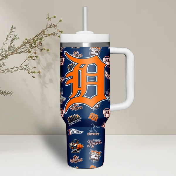 Detroit Tigers MLB Custom Stanley Quencher 30oz-40oz Stainless Steel - Image 3
