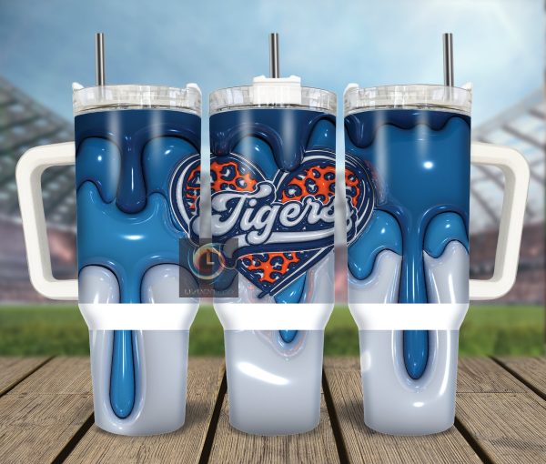Detroit Tigers MLB Custom Stanley Quencher 30oz-40oz Stainless Steel Tumbler Hot And Cold Tumbler