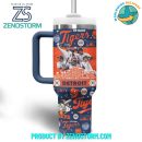 Detroit Tigers MLB Custom Stanley Quencher 30oz-40oz Stainless Steel Tumbler Hot And Cold Tumbler