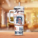 Detroit Tigers MLB Custom Stanley Quencher 30oz-40oz Stainless Steel Tumbler