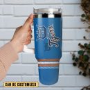 Detroit Tigers Baseball MLB Sport Custom Stanley Quencher 30oz-40oz Stainless Steel Tumbler
