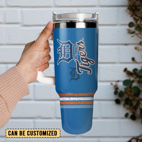 Detroit Tigers Baseball MLB Sport Custom Stanley Quencher 30oz-40oz Stainless Steel Tumbler - Image 3