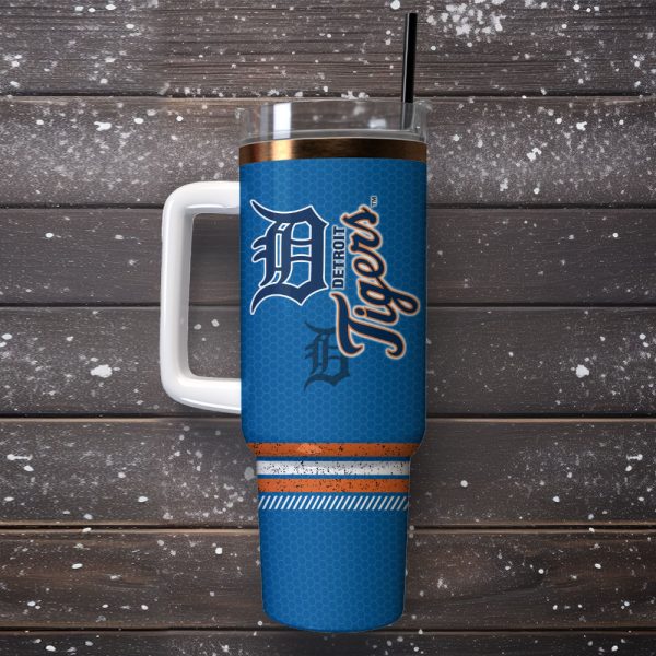 Detroit Tigers Baseball MLB Sport Custom Stanley Quencher 30oz-40oz Stainless Steel Tumbler - Image 4