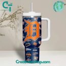 Detroit Tigers MLB Custom Stanley Quencher 30oz-40oz Stainless Steel Tumbler Hot And Cold Tumbler