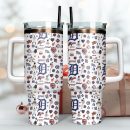 Detroit Tigers Baseball MLB Sport Custom Stanley Quencher 30oz-40oz Stainless Steel Tumbler Hot And Cold Tumbler