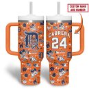 Detroit Tigers MLB Custom Stanley Quencher 30oz-40oz Stainless Steel Tumbler