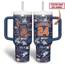 Detroit Tigers MLB Custom Stanley Quencher 30oz-40oz Stainless Steel Tumbler