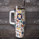 Houston Astros MLB Sports Custom Stanley Quencher 30oz-40oz Stainless Steel Tumbler Hot And Cold Tumbler