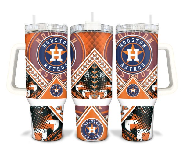 Houston Astros MLB Custom Stanley Quencher 30oz-40oz Stainless Steel Tumbler Hot And Cold Tumbler