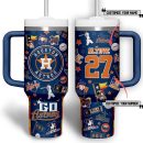 Houston Astros MLB Custom Stanley Quencher 30oz-40oz Stainless Steel Tumbler
