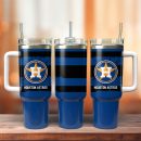 Houston Astros Baseball MLB Sport Custom Stanley Quencher 30oz-40oz Stainless Steel Tumbler Hot And Cold Tumbler