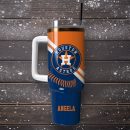 Houston Astros Baseball MLB Sport Custom Stanley Quencher 30oz-40oz Stainless Steel Tumbler Hot And Cold Tumbler