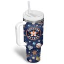 Houston Astros MLB Custom Stanley Quencher 30oz-40oz Stainless Steel Tumbler