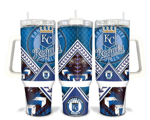 Kansas City Royals MLB Custom Stanley Quencher 30oz-40oz Stainless Steel