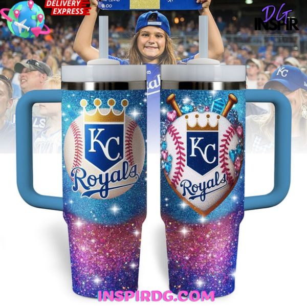 Kansas City Royals MLB Custom Stanley Quencher 30oz-40oz Stainless Steel Tumbler