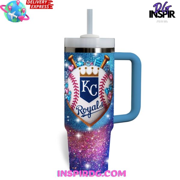 Kansas City Royals MLB Custom Stanley Quencher 30oz-40oz Stainless Steel Tumbler - Image 3