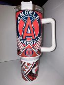 Los Angeles Angels MLB Custom Stanley Quencher 30oz-40oz Stainless Steel Tumbler Hot And Cold Tumbler