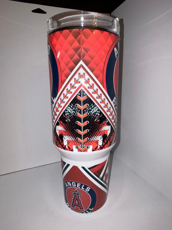 Los Angeles Angels MLB Custom Stanley Quencher 30oz-40oz Stainless Steel Tumbler Hot And Cold Tumbler - Image 3
